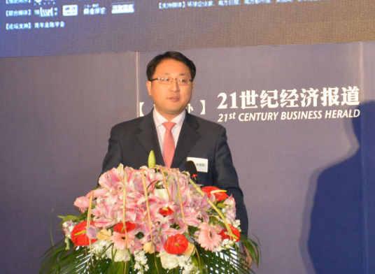 （张旭阳于2013年参加亚洲金融年会现场）